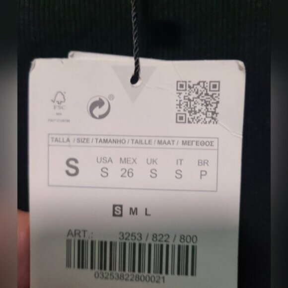 ZARA Ladies Sleeveless Ribbed Turtleneck Knit Sweater Maxi Dress Small - Picture 10 of 11